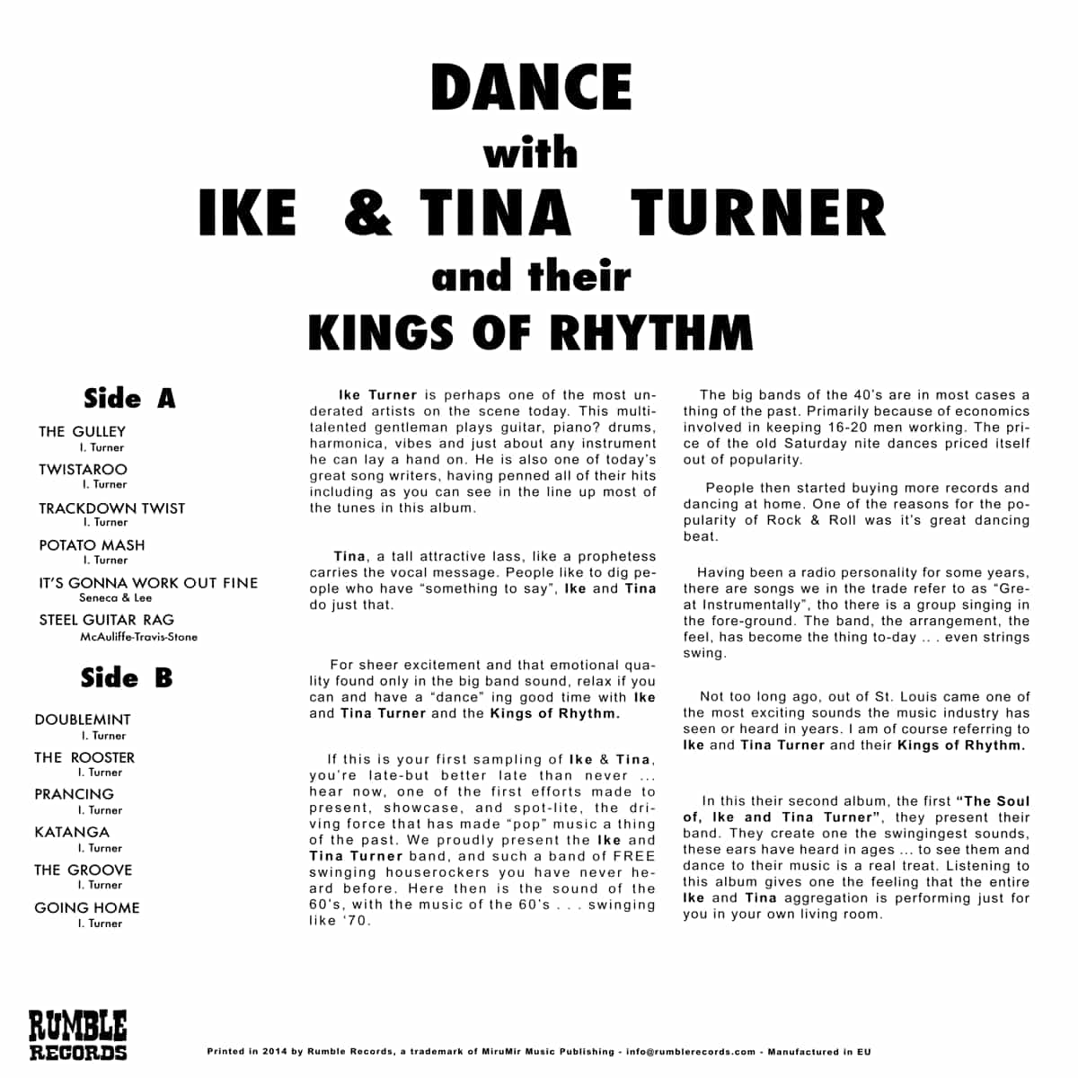 Ike & Tina Turner - Dance - Album