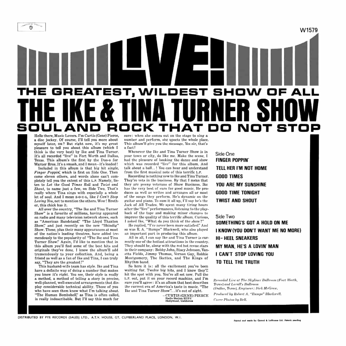 Ike & Tina Turner - Live! The Ike & Tina Turner Show - Album