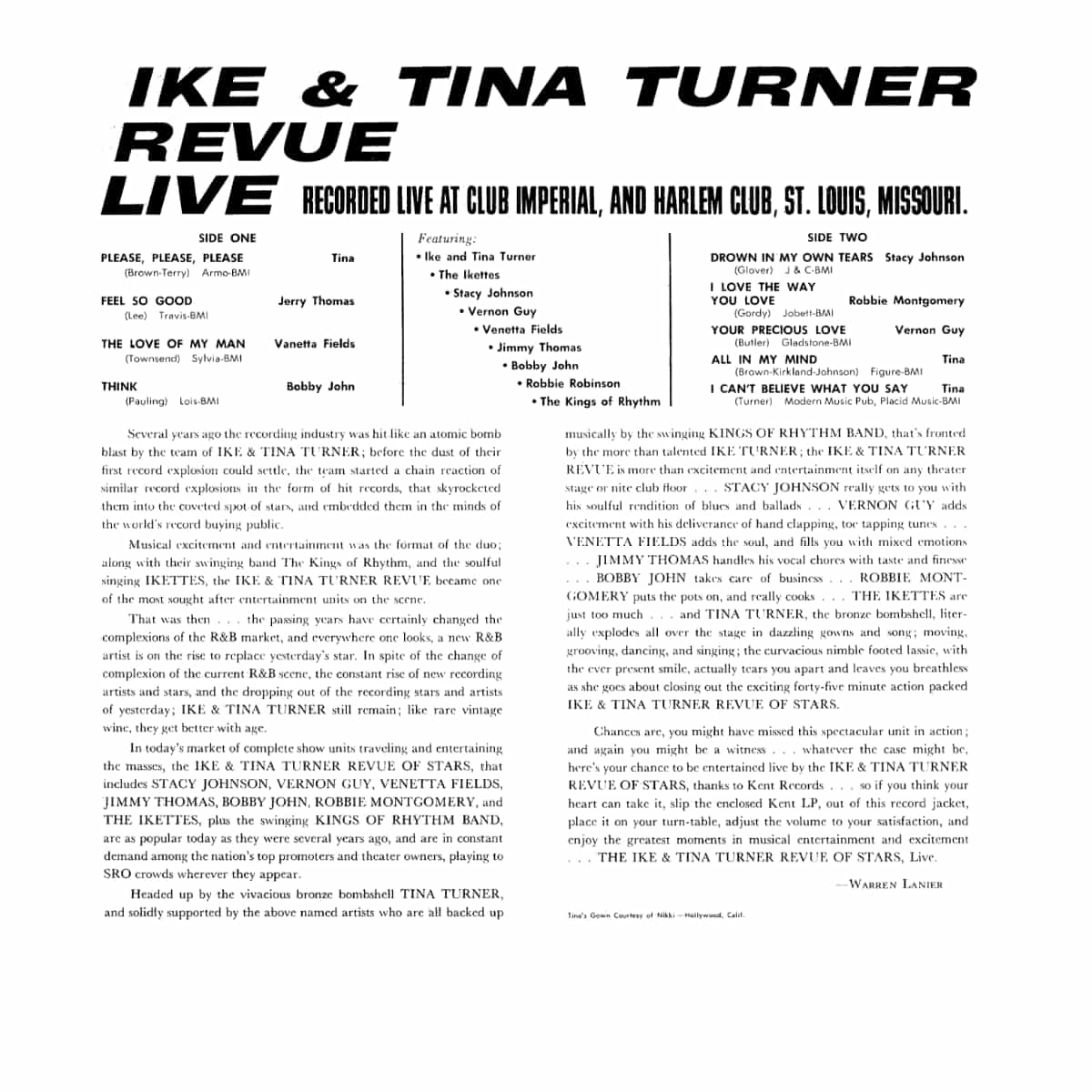 Ike & Tina Turner - Revue Live - Album