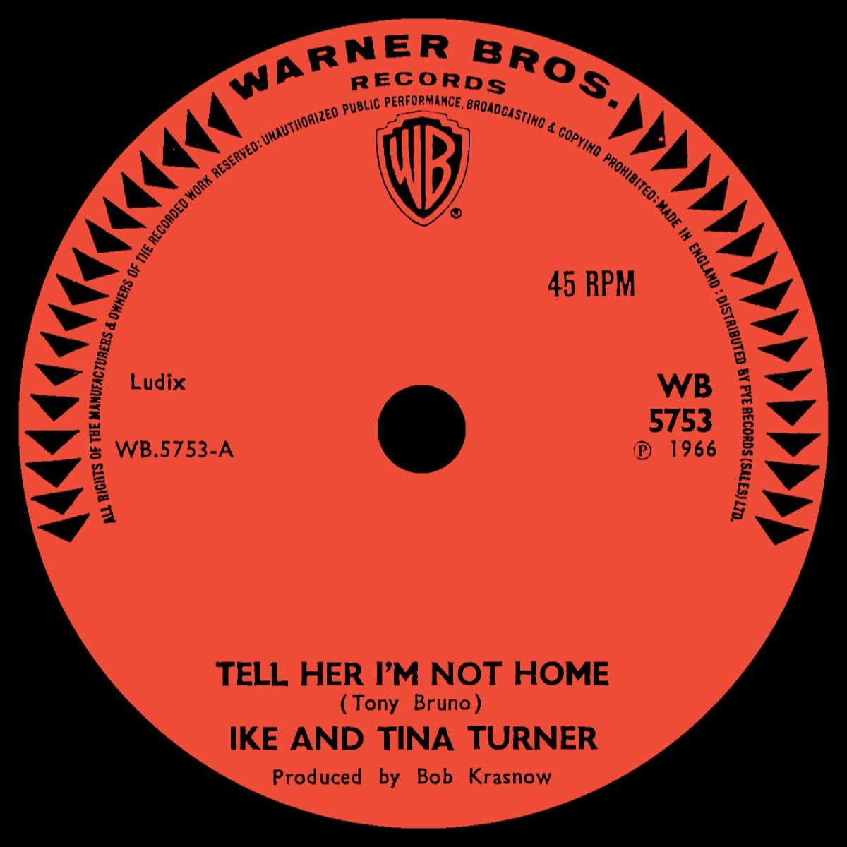 Ike & Tina Turner - Tell Her I'm Not Home - Single