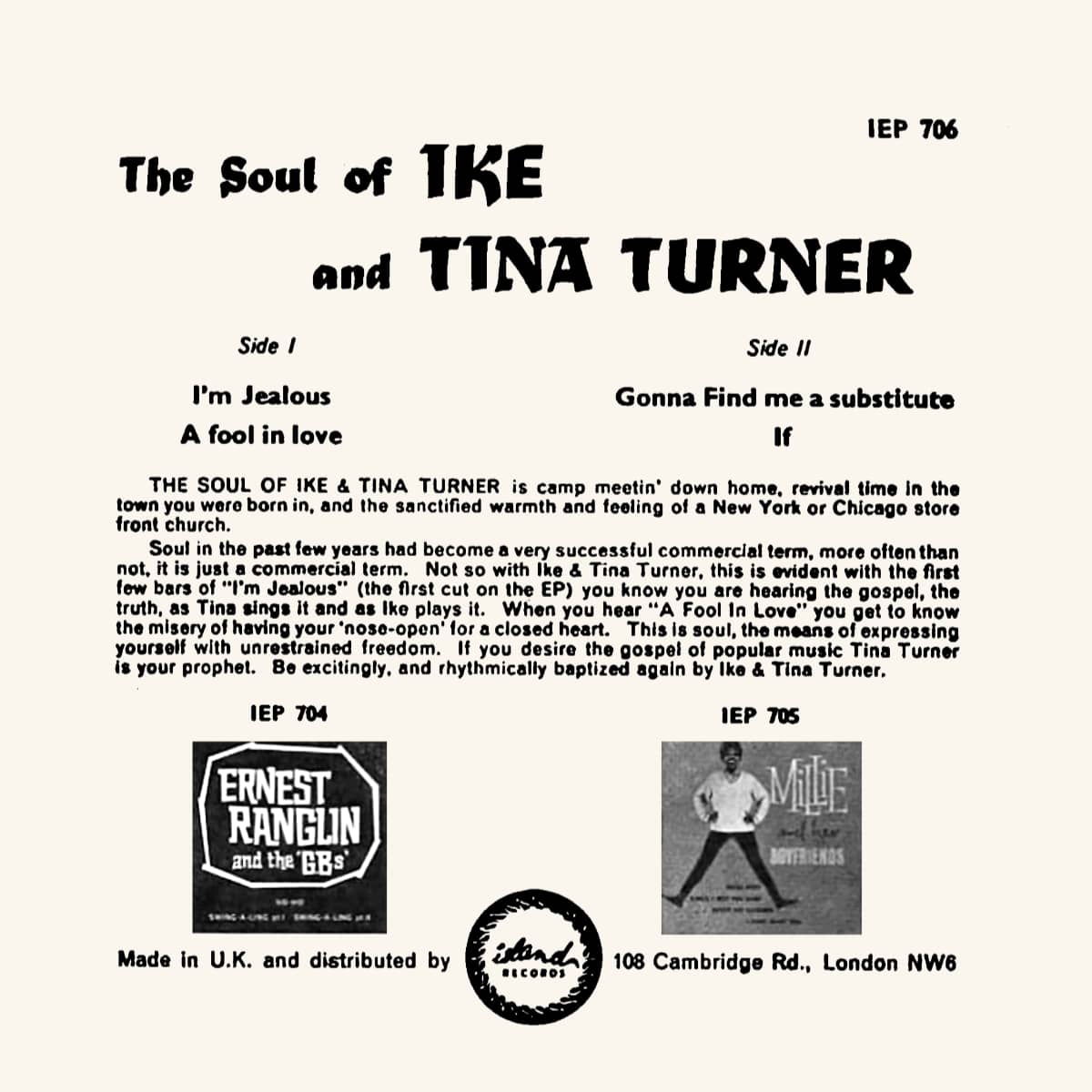 Ike & Tina Turner - The Soul of Ike and Tina Turner - Single