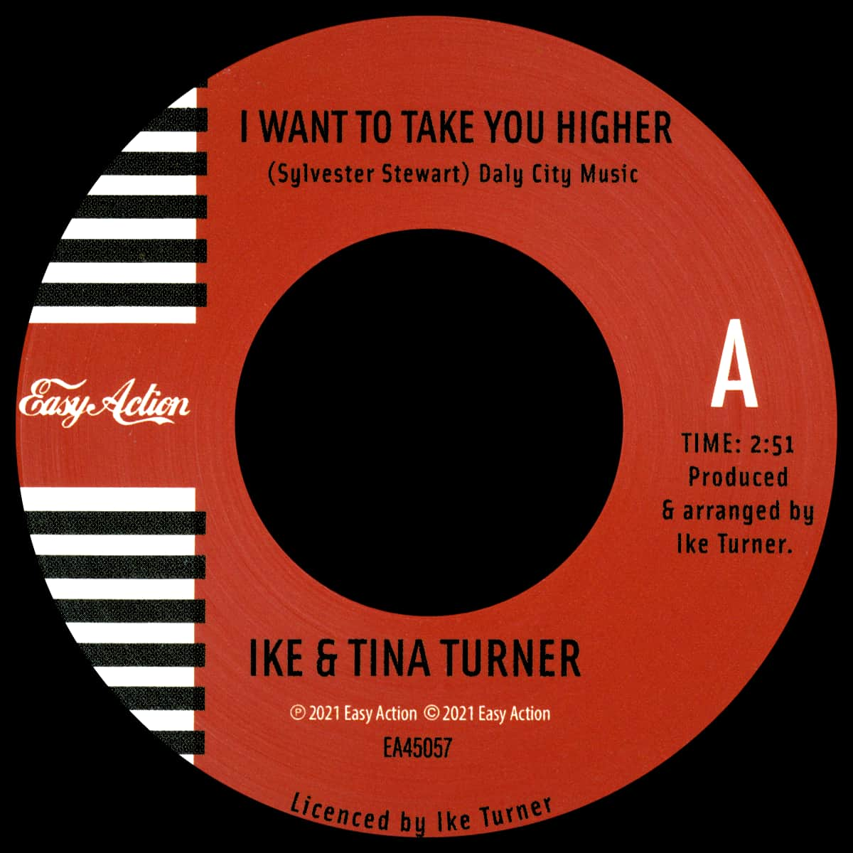 Ike Tina Turner Single Wanna Take You Higher Label 01