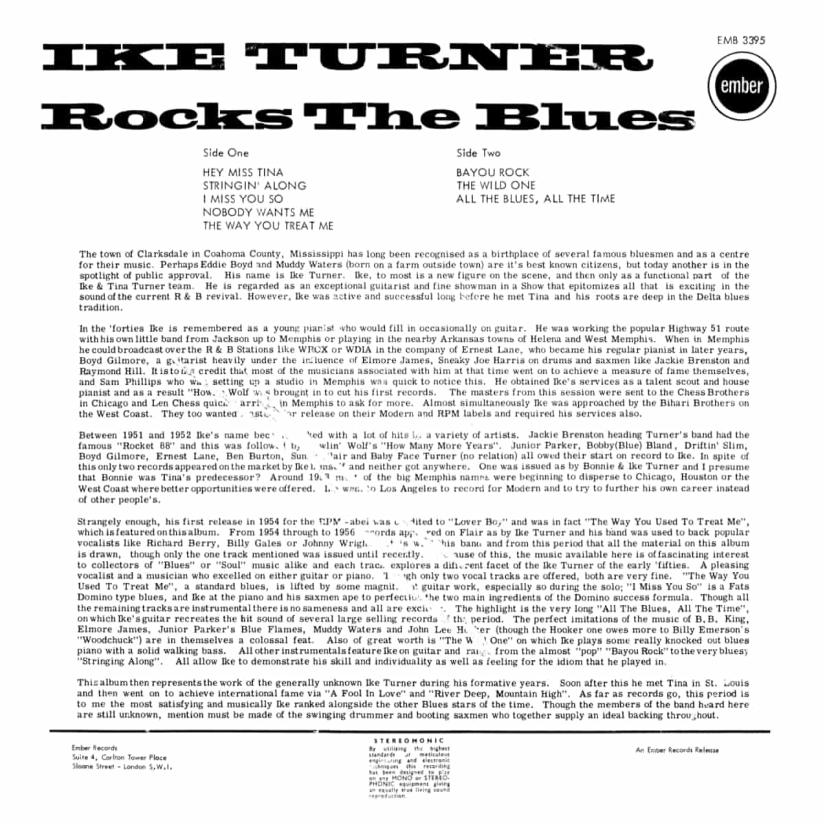 Ike Turner - Rocks The Blues - Album