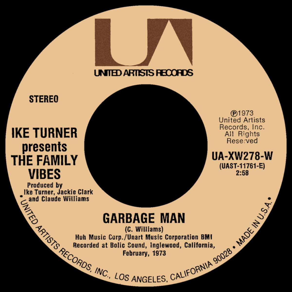 Ike Turner - Garbage Man - Single