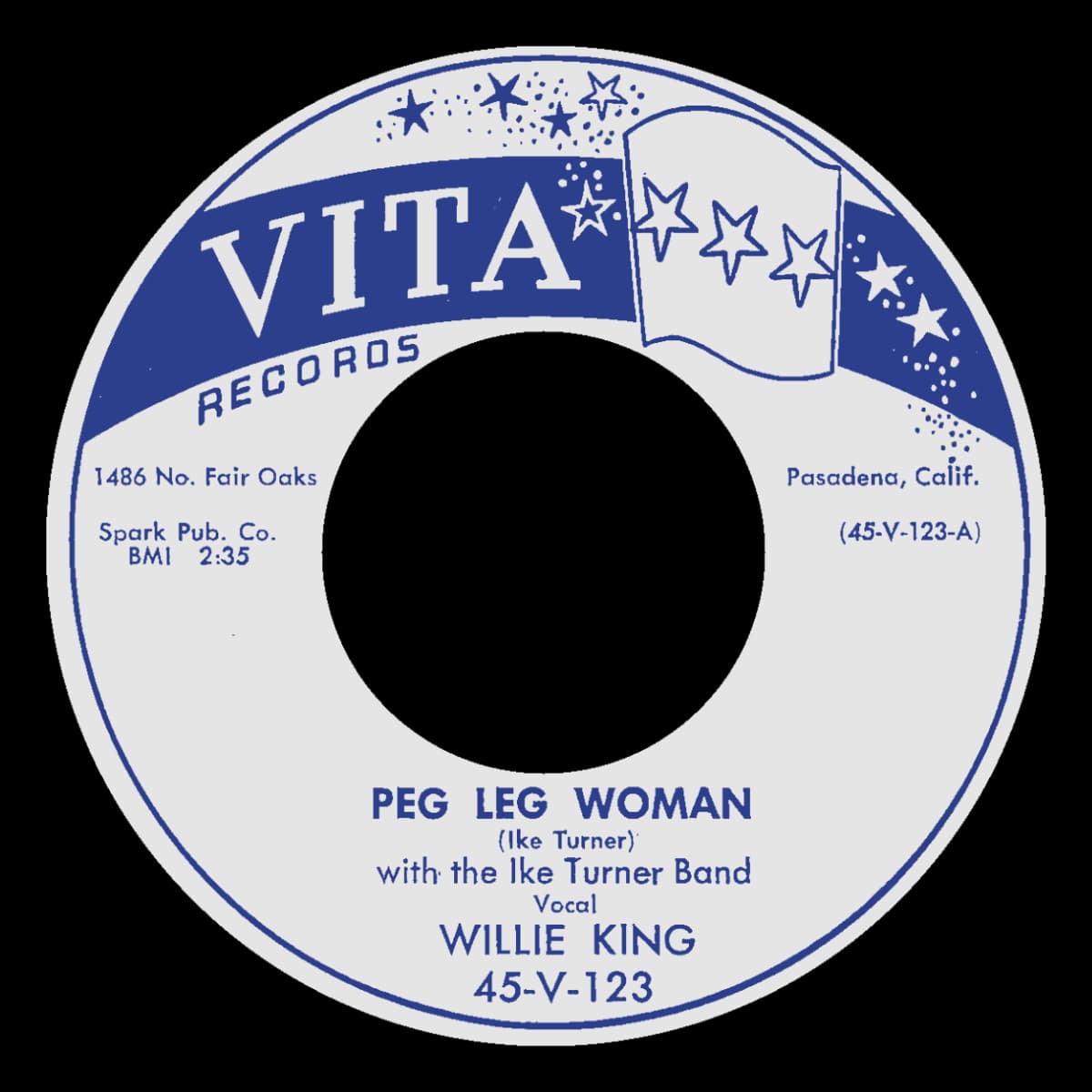 Ike Turner & Willie King - Peg Leg Woman - Single