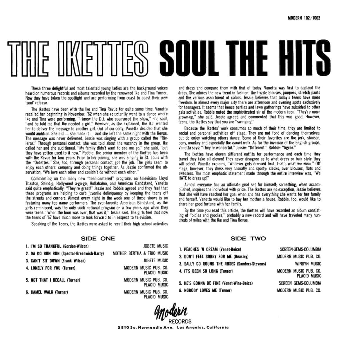 The Ikettes - Soul The Hits - Album