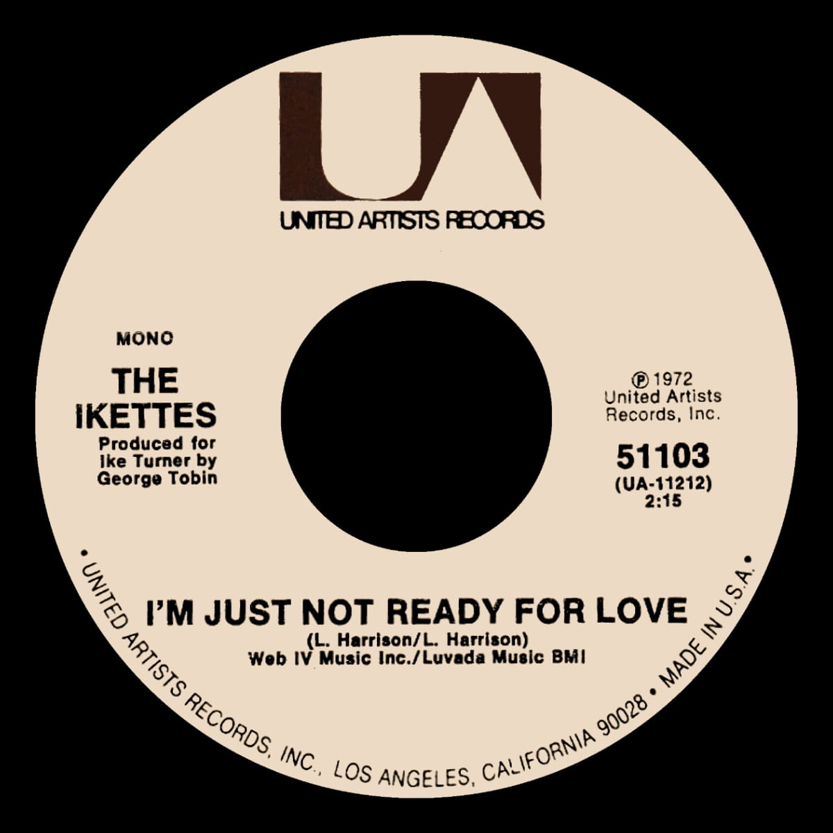 The Ikettes - I'm Just Not Ready For Love - Single