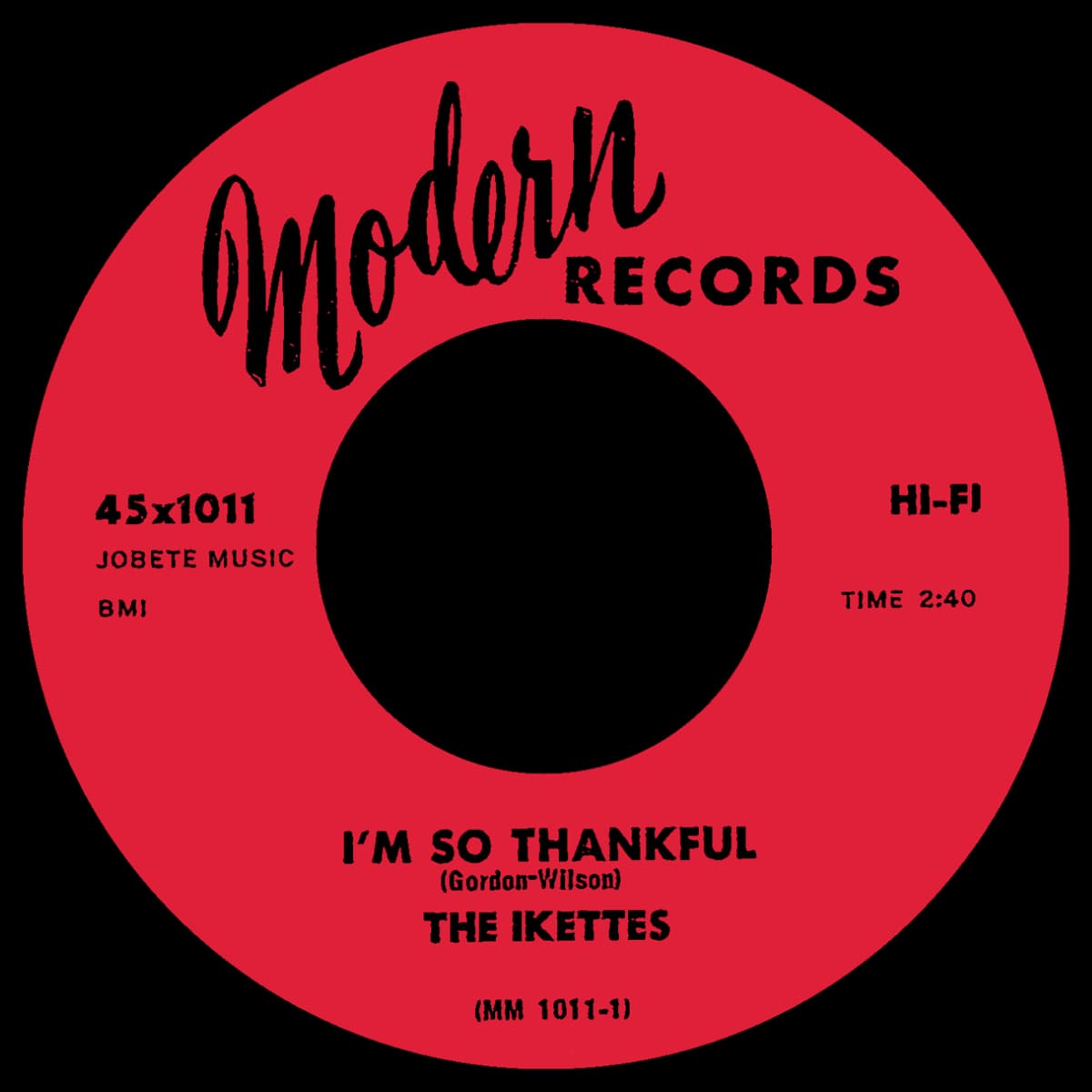 The Ikettes - I'm So Thankful - Single