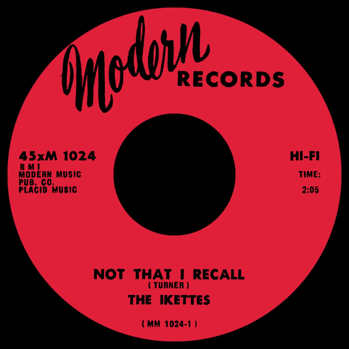 The Ikettes - Not That I Recall - Single