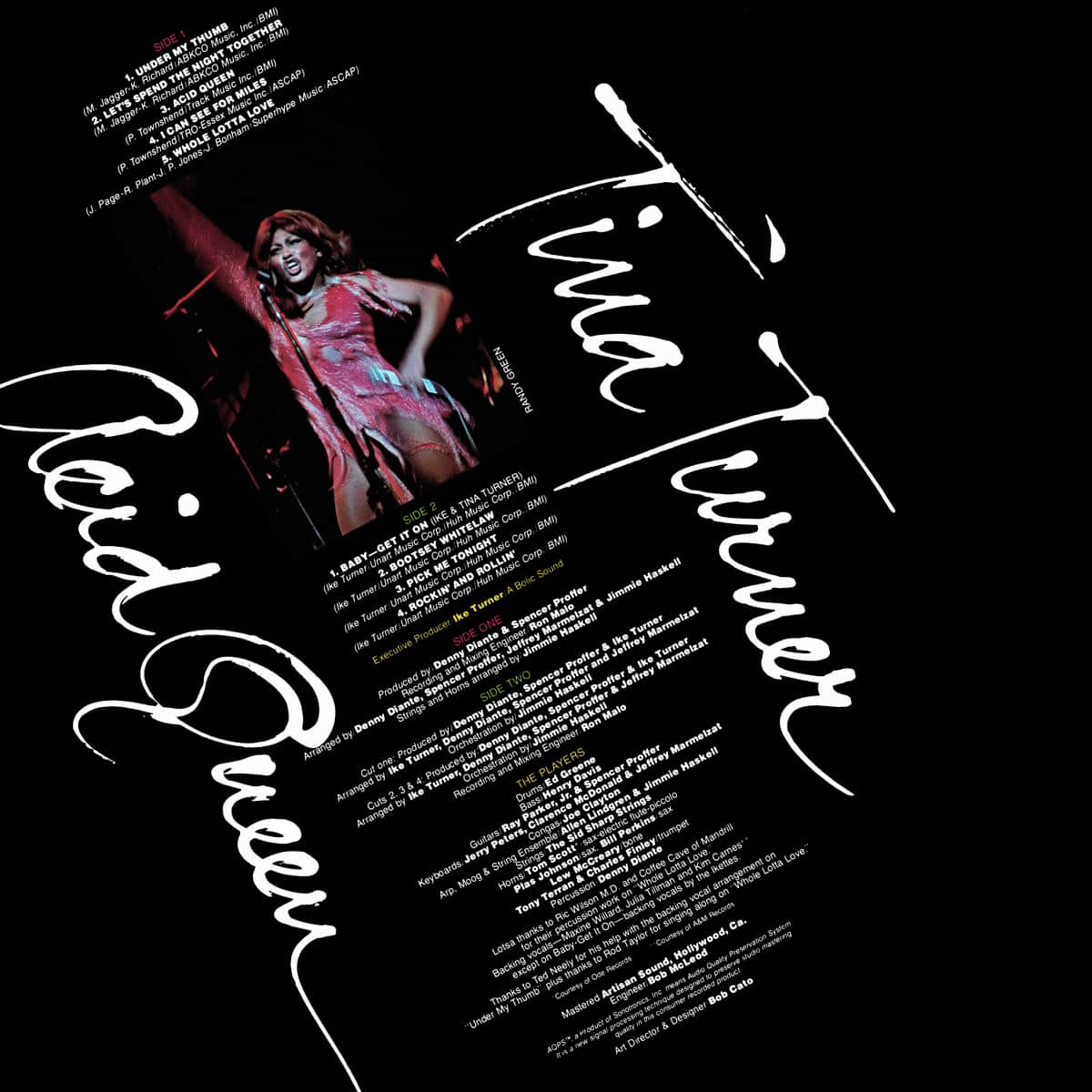 Tina Turner - Acid Queen - Back Cover