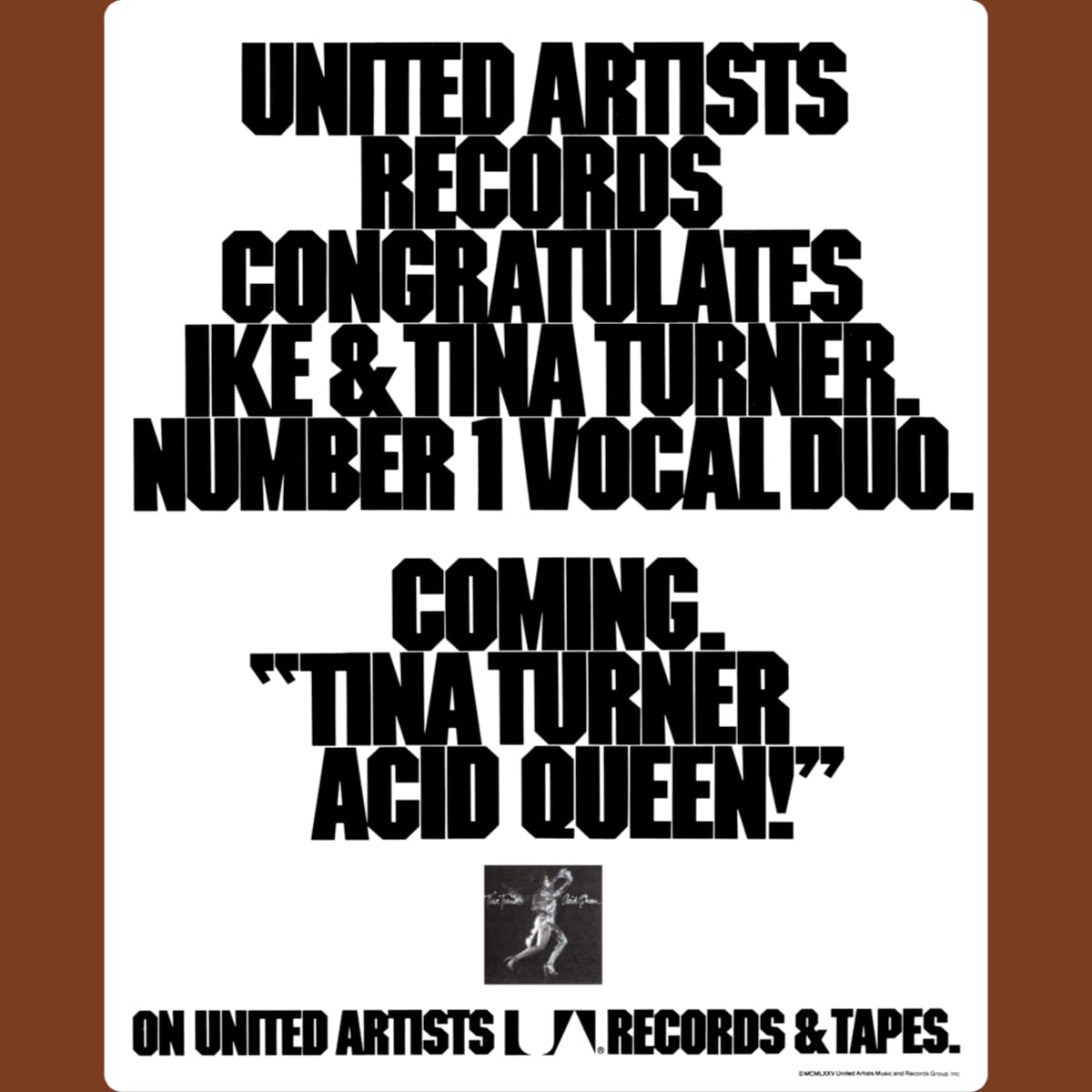 Tina Turner - Acid Queen - Promo