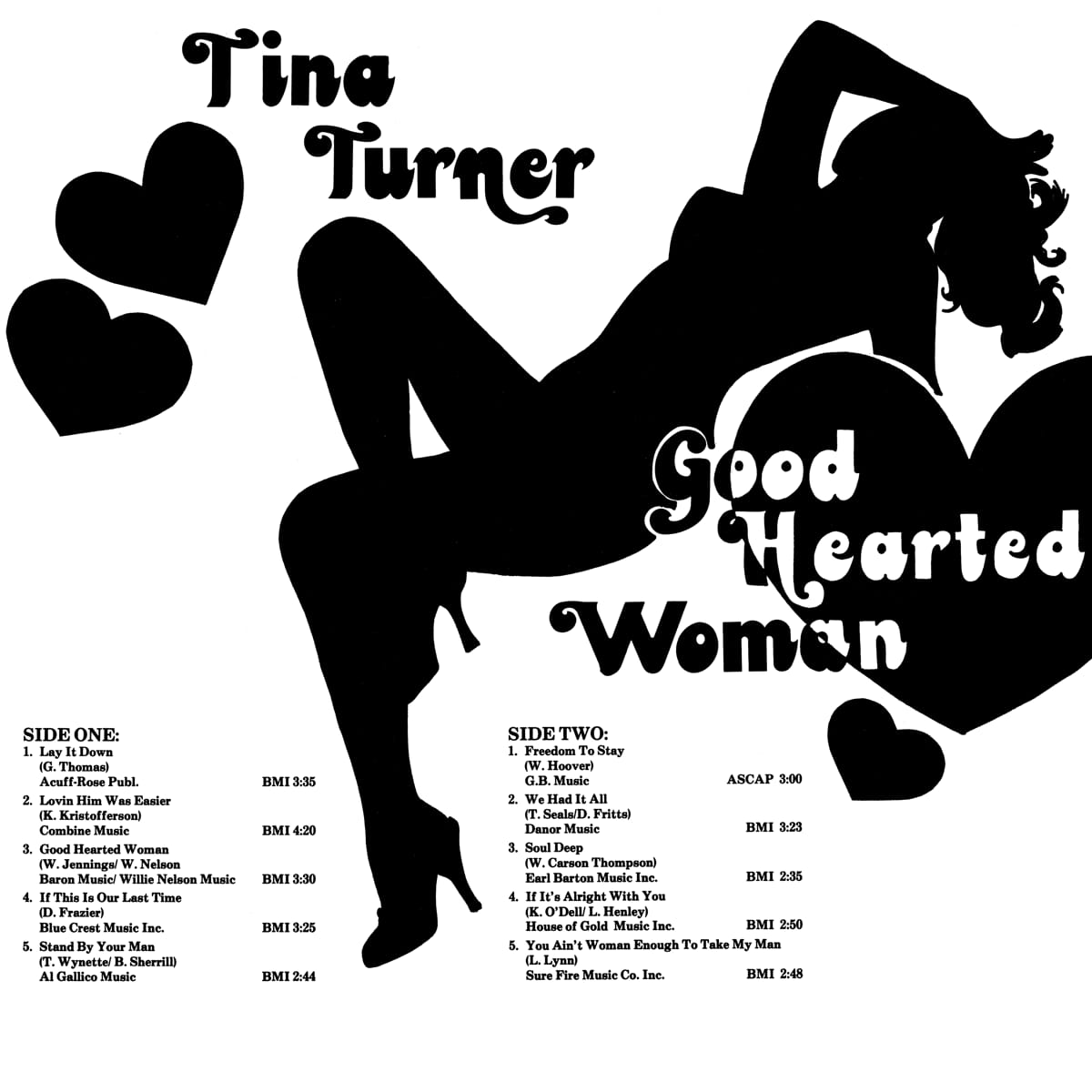 Tina Turner - Good Hearted Woman - Back Cover