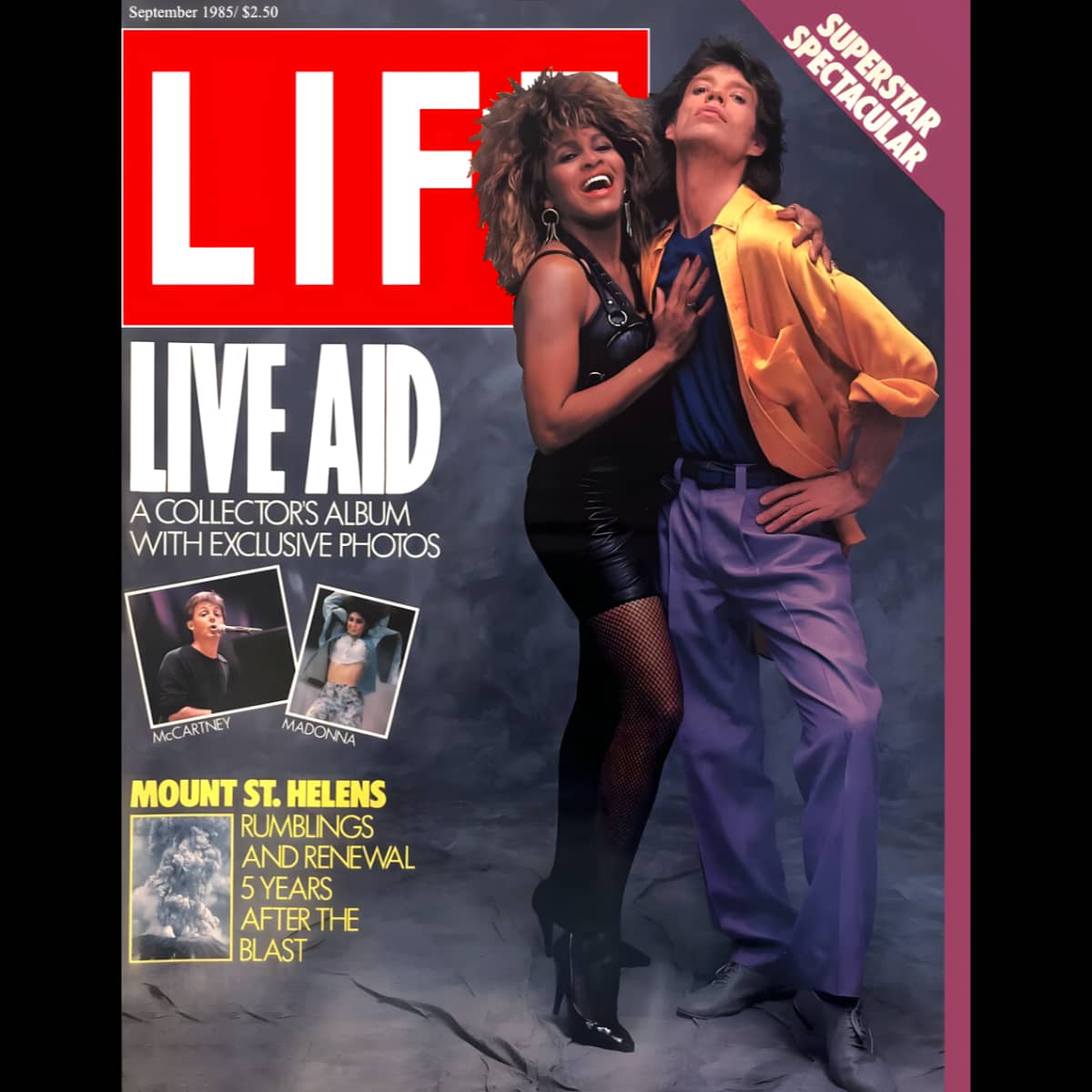 Tina Turner & Mick Jagger - Life Magazine - September 1985