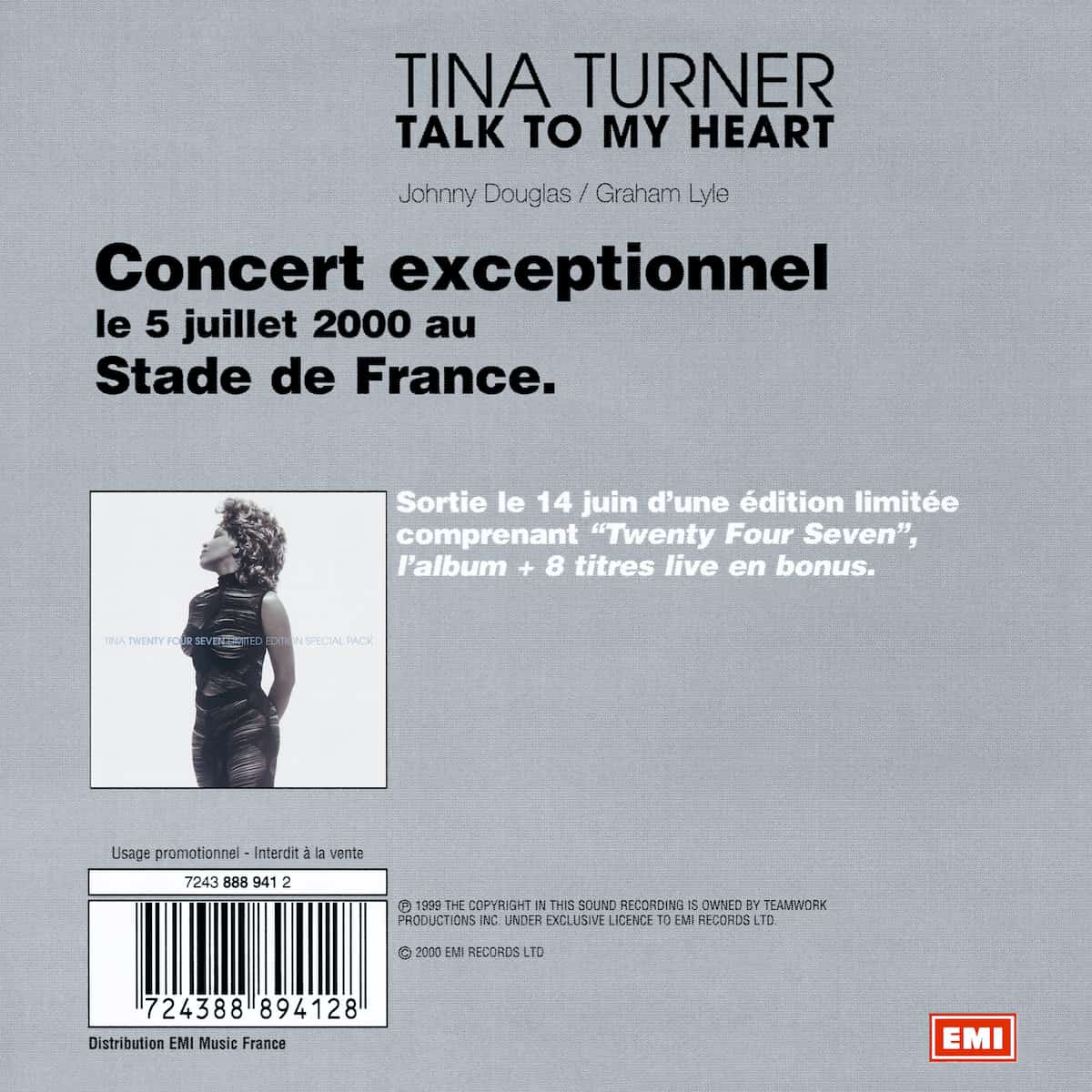 Tina Turner - Talk To My Heart - Promo