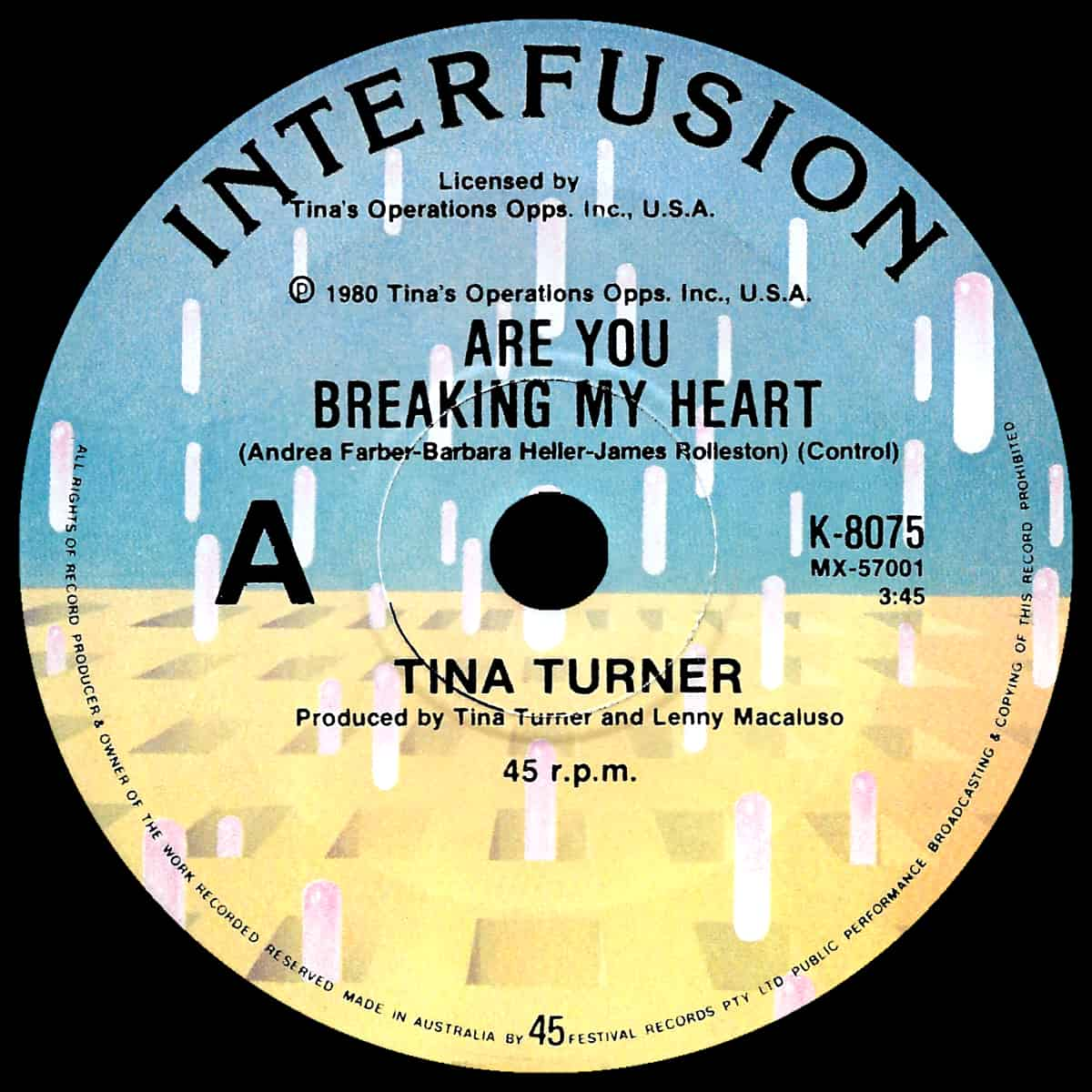 Tina Turner - Are You Breaking My Heart - Single